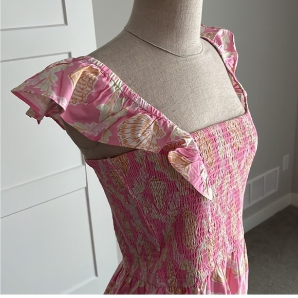 Sail To Sable x Palm Beach Lately Flutter Sleeve Dress Size Small NEW! - Picture 4 of 7